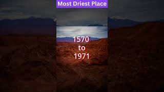 Driest Place On Earth  No Rainfal For 500 Years  shorts desert funfacts facts [upl. by Auroora]