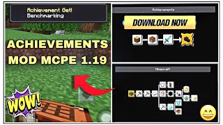 Advancement Addon For Mcpe 119  Achievement Mod For Minecraft Pe  Java Achievement Addon Mcpe [upl. by Shreeves]