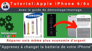 Tutoriel  iPhone 6s6  Comment Changement de la batterie  État de la batterie réparation [upl. by Rufus]