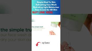 BUY LINK HERE Simple Kind To Skin Refreshing Face Wash Light Moisturiser Face Cream for All Skin [upl. by Savior]