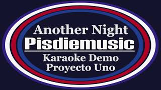 Another Night  Gabriel Proyecto Uno  Karaoke Demo [upl. by Aikcir]