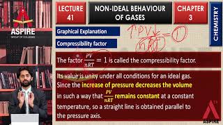 Lecture 43 Chemistry Non Ideal Behaviour Of Gases [upl. by Sewoll]