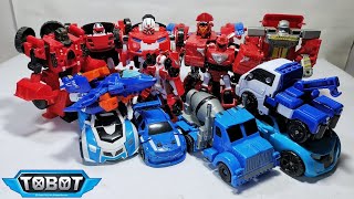 빨간색과 파란색의 또봇 장난감을 찾아 조립하세요 Find and assemble red and blue tobot toys [upl. by Aihsiym]