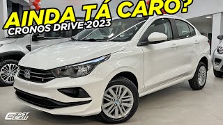 NOVO FIAT CRONOS DRIVE CVT 2023 COM CALOTAS E PREÇO QUASE POPULAR DEIXA A DESEJAR PERANTE RIVAIS [upl. by Mcmurry568]