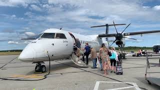 Walking into Porter plane in Timmins to go back to Toronto Full plane view [upl. by Courcy]