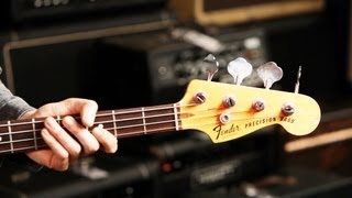 Fender Precision Bass Guitar Basics  Guitar Setup [upl. by Enixam741]