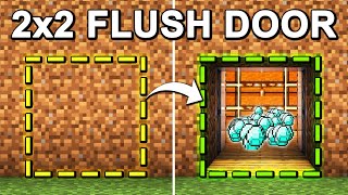 EASY 2x2 Flush Piston Door in Minecraft 121 Tutorial [upl. by Lrac]