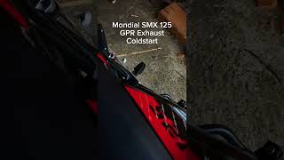 Mondial SMX 125 GPR Exhaust No DB Killer Coldstart [upl. by Romo]