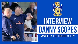 PostMatch Interview Danny Scopes  Aveley 12 Truro City [upl. by Nevart]