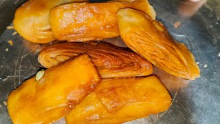 Khaja Recipe  Crispy Khaja Sweet Recipe  Sweet Recipe [upl. by Eninaj]