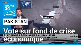 Les Pakistanais votent sur fond de crise économique • FRANCE 24 [upl. by Thibaut879]