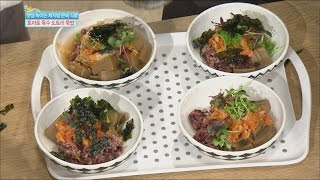 Happyday Recipe  Tomato broth rice with acorn jelly in cold broth 기분 좋은 날 20160310 [upl. by Carleen]