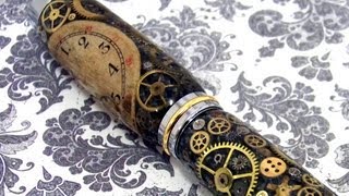 Pen Making Series How to make a Steampunk Watch Parts Pen 1 [upl. by Zetroc740]