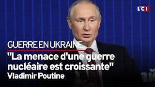 Poutine  quotla menace dune guerre nucléaire est croissantequot [upl. by Heimlich]