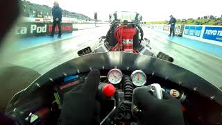 POV Time Traveller Two AAFD Nitro Slingshot Dragster at Santa Pod Raceway [upl. by Ruomyes601]