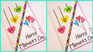 Easy amp Beautiful Mothers day card • mothers day greeting card idea•How to make mothers day card [upl. by Dodi565]