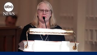 Amy Carter reads 75yearold letter from her dad Jimmy Carter at tribute for Rosalynn Carter [upl. by Sitoel526]