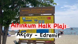 ALTINKUM HALK PLAJI  AKÇAY  EDREMİT  BALIKESİR [upl. by Aenad]