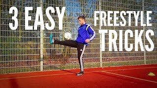 3 Easy Freestyle Soccer Tricks For Beginners [upl. by Millhon]