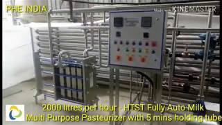 Milk pasteurizer 2000 litres per hour fully automatic [upl. by Sylvanus]