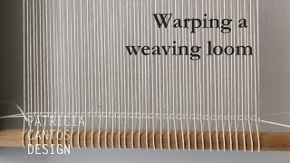 Warp a loom  Weaving lesson for beginners [upl. by Daniels]