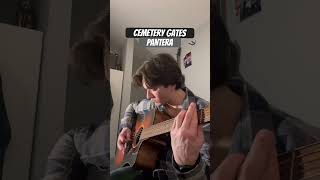 Cemetery Gates  Pantera Cover guitar music acoustic pantera metal rock [upl. by Gayner]