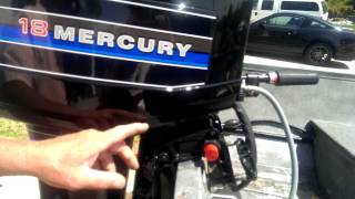 1981 1825 HP Mercury outboard conversionrestoration [upl. by Eimmij]