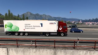 Ets 2 trajet de Berne a Salzburg avec petit accrochage a la fin [upl. by Nyladnar]