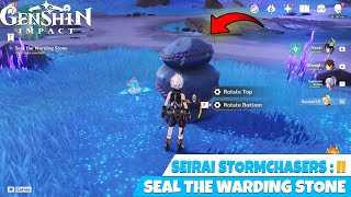 Seal the warding stone Puzzle Genshin Impact Part 2 [upl. by Anayd]