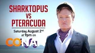 Conan OBrien In quotSharktopus Vs Pteracudaquot FULL CAMEO  CONAN on TBS [upl. by Anead]