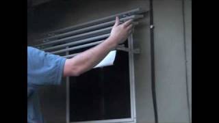 Aluminum Window Awning Installation Part 6  Step 5 [upl. by Jackquelin333]