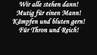 Deutsche Kaiserhymne Heil dir im Siegerkranz Mit Text [upl. by Boeke]