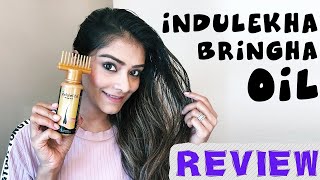 How To Use Indulekha Bringha Oil  Hair Oil For Reduced Hair  fall amp Hair Growth  Hair Oil Review [upl. by Ayo]