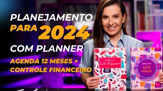 Planeje 2024 usando um life planner Agenda e controle financeiro [upl. by Oicnaneb]