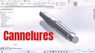 Tutoriel SolidWorks pour débutants  Cannelures [upl. by Annelak]