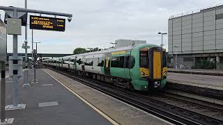 Gatwick Airport Trainstation Traffic [upl. by Simmie661]