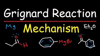 Grignard Reagent Synthesis Reaction Mechanism  Organic Chemistry [upl. by Anaitat]