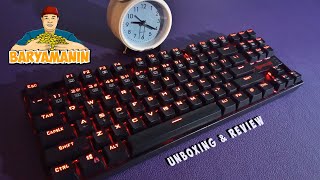 Redragon Kumara K5522 TKL Black Mechanical Keyboard Single Color LED  Red [upl. by Talich]