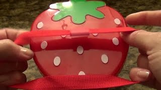 SassEsnacks ASMR Kawaii Strawberry Bento Box  Eating Sounds [upl. by Dyoll]