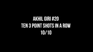 Akhil Giri of Moorestown High School Hits Ten 3 Pointers in a Row [upl. by Silin]