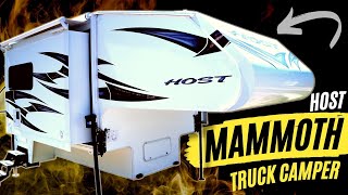 Ultimate Luxury Triple Slide Truck Camper  2023 Host Mammoth [upl. by Leasia]