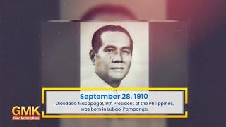 Diosdado Macapagal 9th President of the Philippines Was Born in Lubao Pampanga  Today in History [upl. by Jennette]