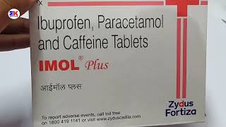 Imol Plus Tablet  Ibuprofen Paracetamol and Caffeine Tablet  Imol Plus Tablet Uses Benefits Dosage [upl. by Sidnac]