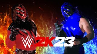 Kane vs Blue Kane  WWE 2K23 [upl. by Ralina]