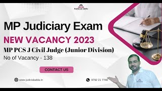 MP Judiciary Civil Judge Vacancy 2023  New Vacancy for MP Judiciary [upl. by Norton]