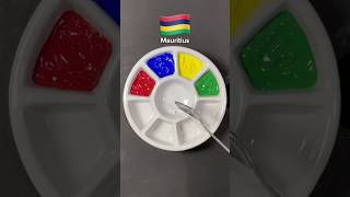 Color mixing flags make colormixing paintmixing satisfying satisfyingart [upl. by Haggar501]