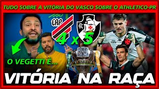 VASCO VENCE ATLETICOPR NOS PENALTIS E VAI AS SEMI FINAIS DA COPA DO BRASIL  NOTÍCIAS VASCO HOJE [upl. by Elpmet]