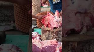 Amazing fastest meat cutting skill Best beef slicing knife skills shorts meatlovers beeflovers [upl. by Vlada]