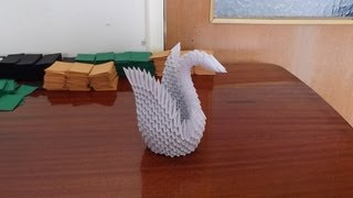 HOW TO MAKE 3D ORIGAMI SWAN 2  DIY Paper Craft Swan  Razcapapercraft 5 [upl. by Carothers724]