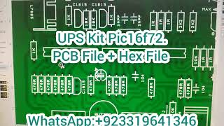 UPS Kit PIC16F72CD405174HC595 PCB file  Hex File Available [upl. by Nosyk]